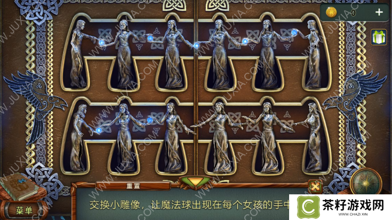 密室逃脱糖果乐园攻略第一章 大门女雕像怎么排列