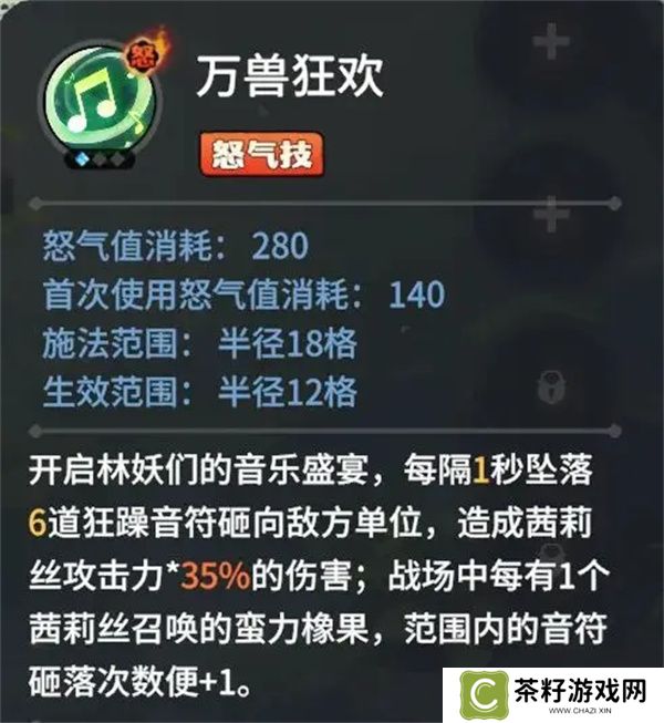 龙石战争茜莉丝技能属性及搭配推荐